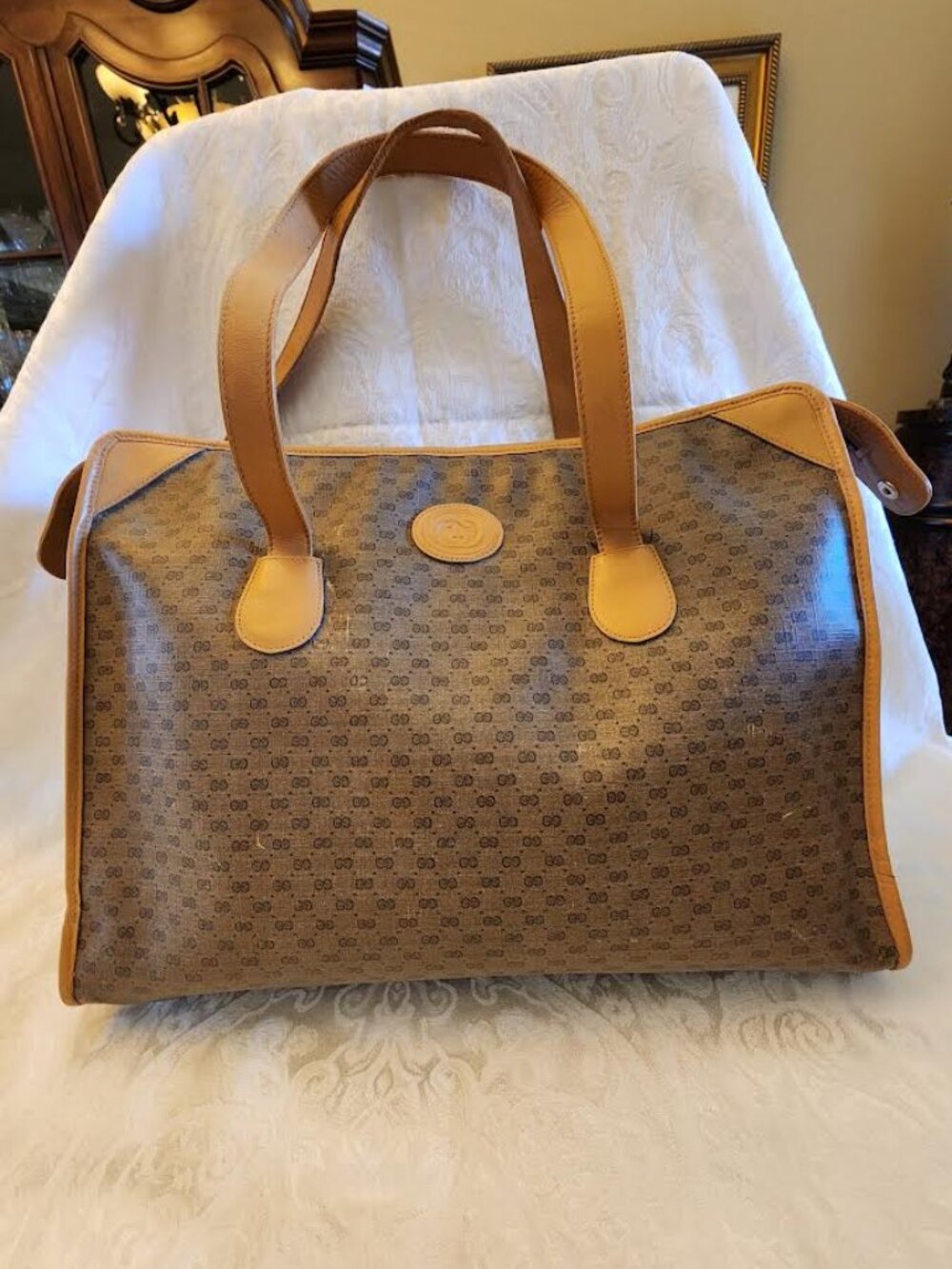 GUCCI VINTAGE BUSINESS TOTE 1980's